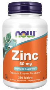 (image for) Now Zinc 50 mg 250 Tablets