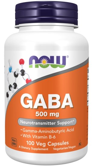 (image for) Now GABA 500 mg 100 Veg Capsules