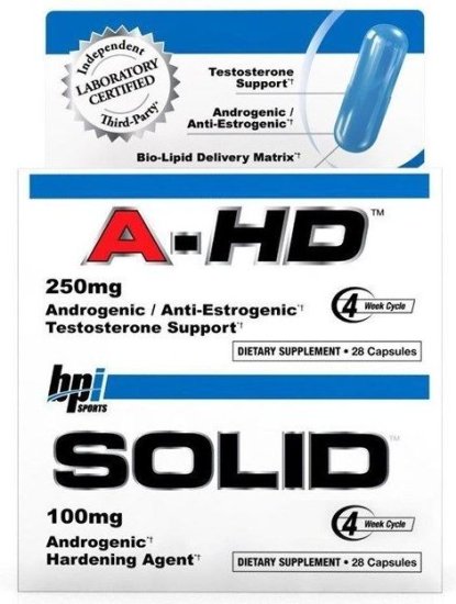 (image for) BPI Sports A-HD 28 Capsules + Solid 28 Capsules