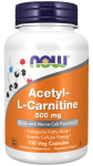 (image for) Now Acetyl-L-Carnitine 500 mg 100 Veg Capsules