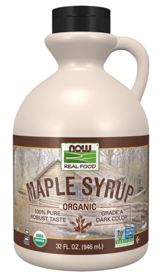 (image for) NOW Maple Syrup, Organic Grade A Dark Color