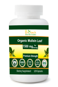 (image for) Biotech Nutritions Organic Mullein Leaf 1500 mg Serving 120 ct