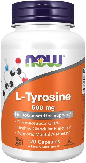 (image for) Now Foods L-Tyrosine 500 mg 120 Capsules