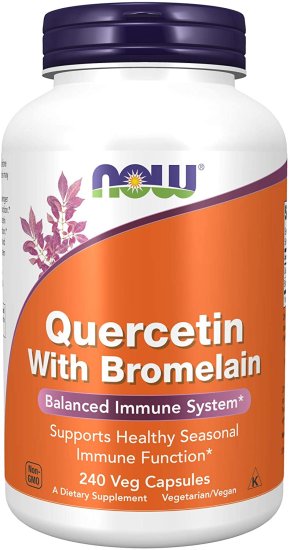 (image for) Now Quercetin With Bromelain 240 Veg Capsules