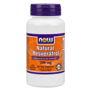 (image for) Natural Resveratrol 200 mg - 60 Veg Capsules