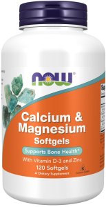 (image for) Now Calcium & Magnesium 120 Softgels