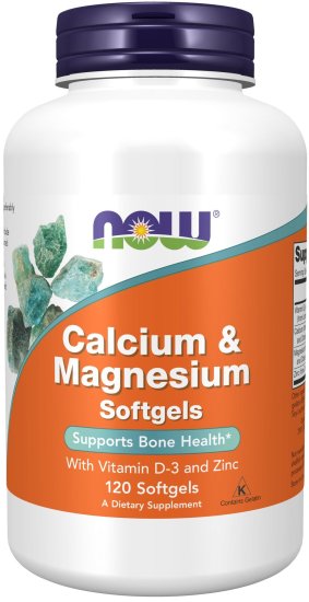 (image for) Now Calcium & Magnesium 120 Softgels