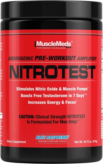 (image for) MuscleMeds Nitrotest Blue Raspberry