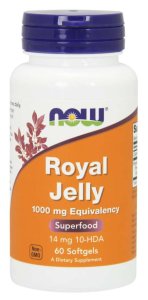 (image for) Now Foods Royal Jelly 1000 mg 60 Softgels