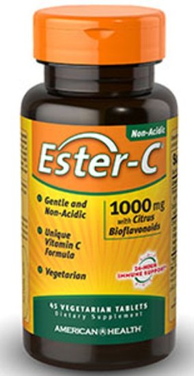 (image for) Ester-C 1000mg with Citrus Bioflavonoids 45 Vegetarian Tablets