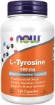 Now Foods L-Tyrosine 500 mg 120 Capsules (image for) Now Foods L-Tyrosine 500 mg 120 Capsules