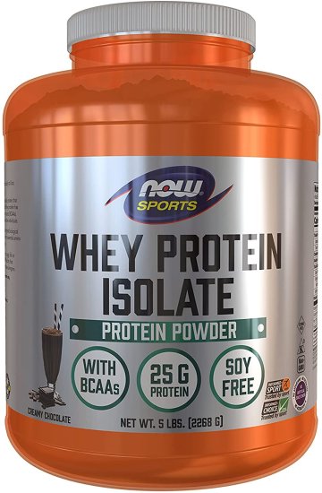 (image for) Now Whey Protein Isolate Creamy Chocolate 5 Pounds