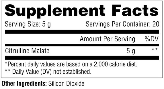 Metabolic-Nutrition-Citruline-Supplement-Facts