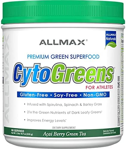 (image for) Allmax Nutrition CytoGreens Acai Berry Green Tea 60 Servings
