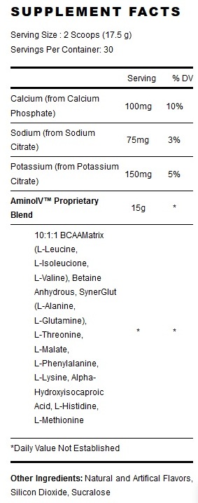 Amino-IV-Supp-Facts