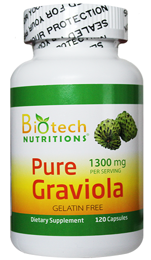 (image for) Biotech Nutrition Pure Graviola 1300mg 120 Capsules