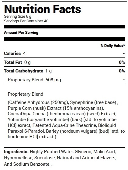 Clenbutrx-Supplement-Facts