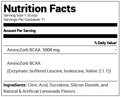 EFX-BCAA-Supp-Facts