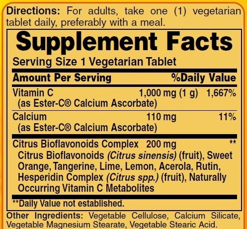 Ester-c-1000mg-Veg-Tablet-Supp-Facts