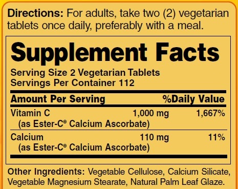 Ester-c-500mg-Veg-Tablet-Supp-Facts