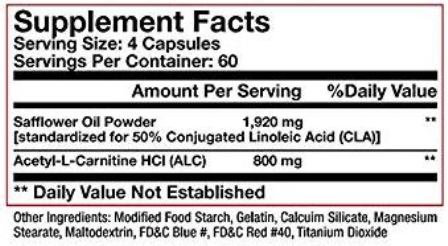 Finaflex-ALC-CLA-Supplement-Facts