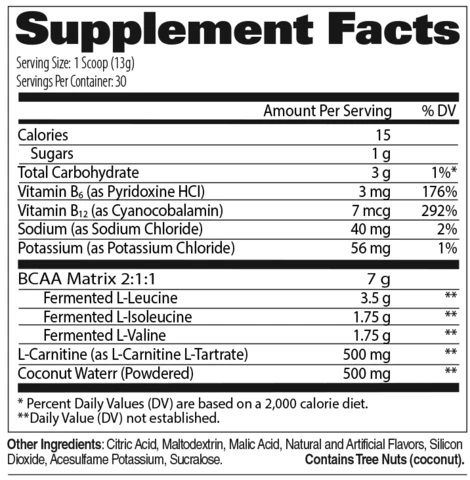 GAT-Flexx-BCAA-Supplement-Facts