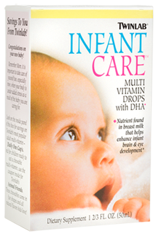 (image for) Twinlab Infant Care Multivitamin Drops with DHA 50 Servings