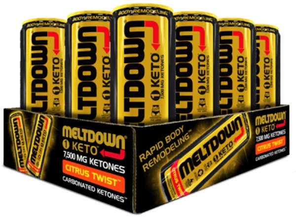 (image for) VPX Sports Meltdown 1 Keto 12 fl oz - 12 Pack-Peach Mango