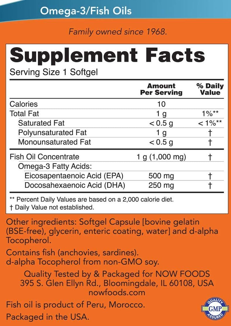 Now-Ultra-Omega-Supplement-Facts