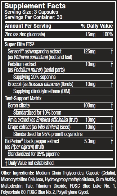 Test-Hd-Super-Elite-Supplement-Facts